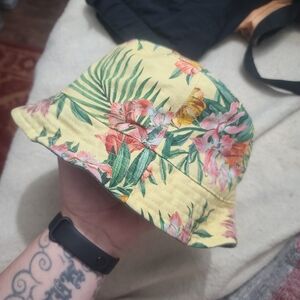 H&M Floral Yellow Festival Bucket Hat